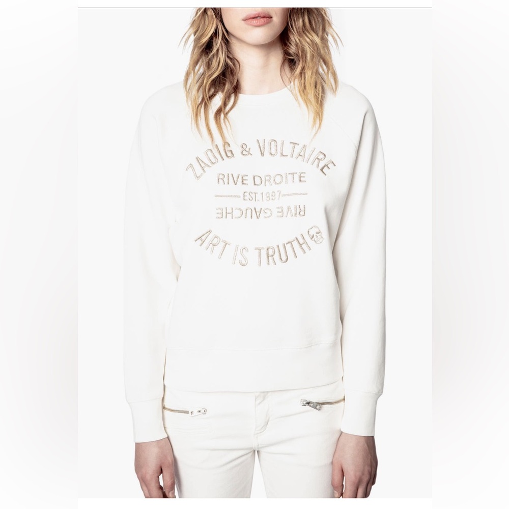 Zadig & Voltaire Upper Blason Brode Graphic Sweatshirt